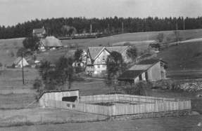 Das Schwimmbad des CVJM im unteren Teufen 1932